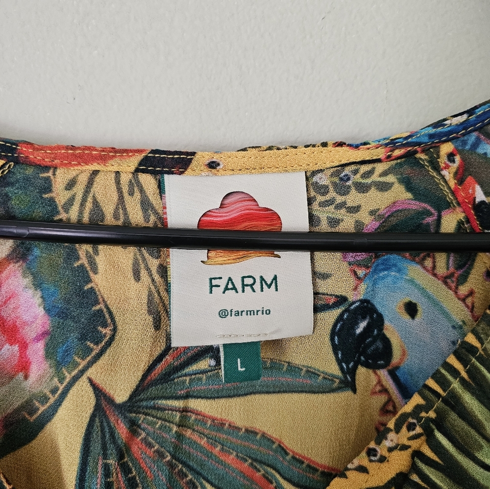 FARM Rio Multicolor Tropical Print Blouse - Picture 5 of 9
